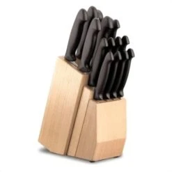 CARLISLE Darling Food Service Diamant 15-Piece Block Knife Set