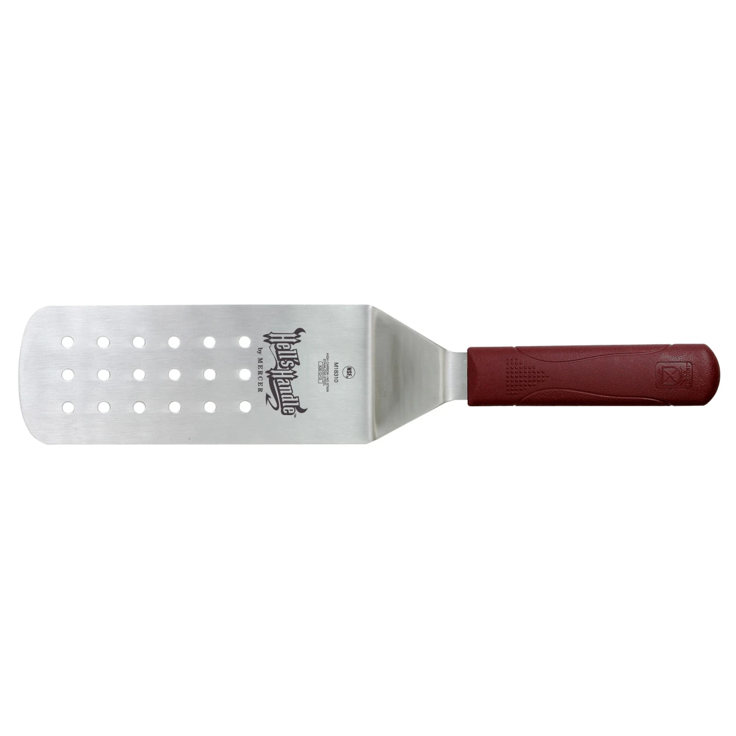 Mercer Culinary M18310 Hell's Handle™ Perforated Turner 3 Mercer Culinary M18310 Hell's Handle™ Perforated Turner