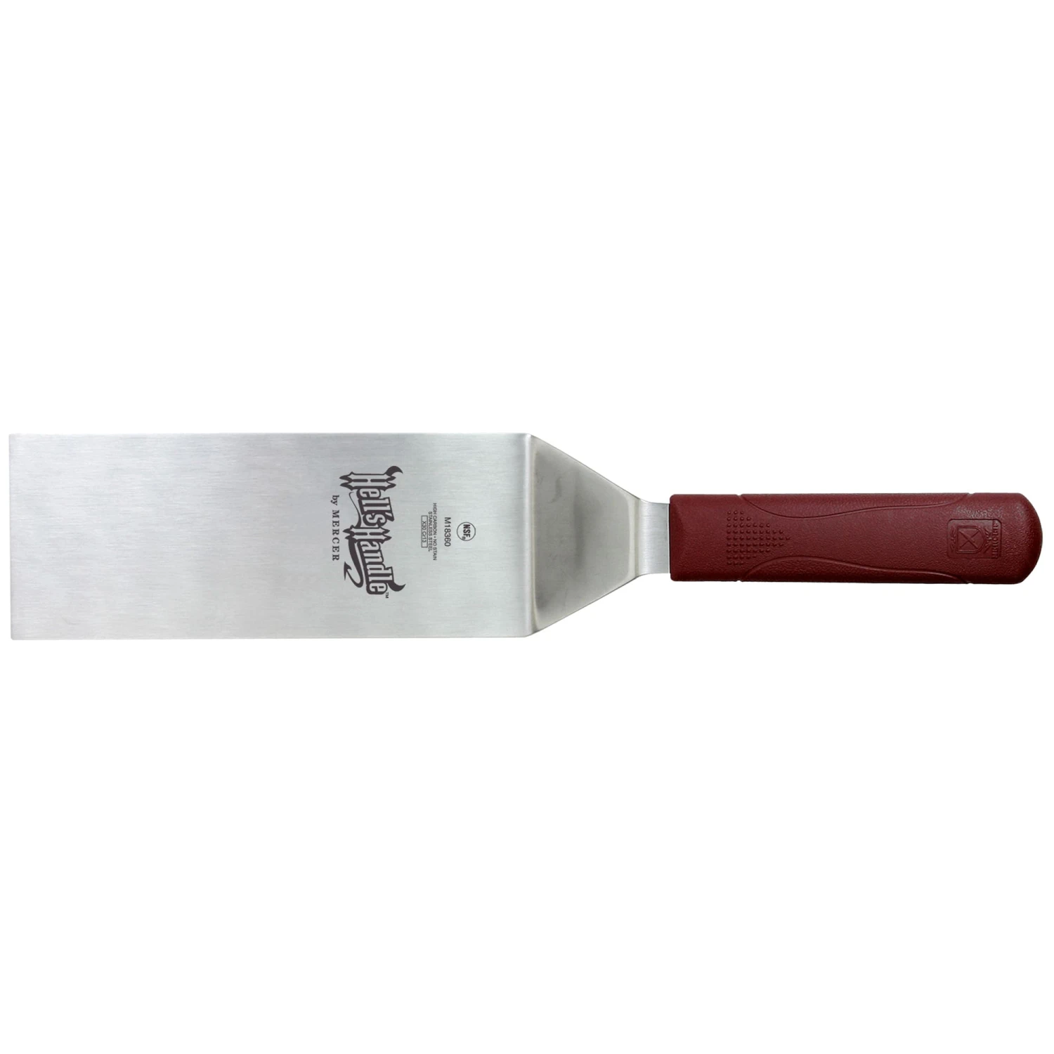 Mercer Culinary M18360 Hell's Handle 8" Square Edge Turner 3 Mercer Culinary M18360 Hell's Handle 8" Square Edge Turner