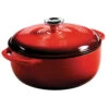 Lodge® EC4D43 Red 4.5 Quart Cast Iron Dutch Oven With Lid -Kitchen Cooking Equip Store 6029196