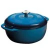 Lodge® EC6D33 Blue 6 Quart Cast Iron Dutch Oven With Lid -Kitchen Cooking Equip Store 6029600