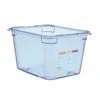 Araven 07834 Clear Blue 1/2 Size X 8"D Food Box -Kitchen Cooking Equip Store 6036628
