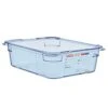 Araven 07822 Clear Blue 1/2 Size X 4"D Food Box -Kitchen Cooking Equip Store 6045883
