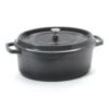 G.E.T. CA-007-GR/BK/CC Heiss Gray 6.5 Quart Oval Dutch Oven -Kitchen Cooking Equip Store 6055934