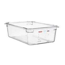 Araven 09828 Clear Full Size X 6"D Food Pan - 6 / CS