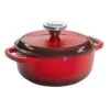 Lodge® EC1D43 Red 1.5 Quart Cast Iron Dutch Oven With Lid -Kitchen Cooking Equip Store 6067020