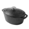 American Metalcraft CIPO3 Cast Iron Oval 3 Quart Casserole Dish W/ Lid -Kitchen Cooking Equip Store 6078764