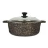 Folio 6977QU003 Bronze Granite 5-3/4 Quart Pot With Glass Lid -Kitchen Cooking Equip Store 6082021