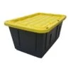Centrex 27GBLKYW Tough Box Black 27 Gallon Tote With Yellow Lid -Kitchen Cooking Equip Store 6089044