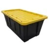 Centrex 40GTBXLTCB Tough Box Black 40 Gallon Tote With Yellow Lid -Kitchen Cooking Equip Store 6089045