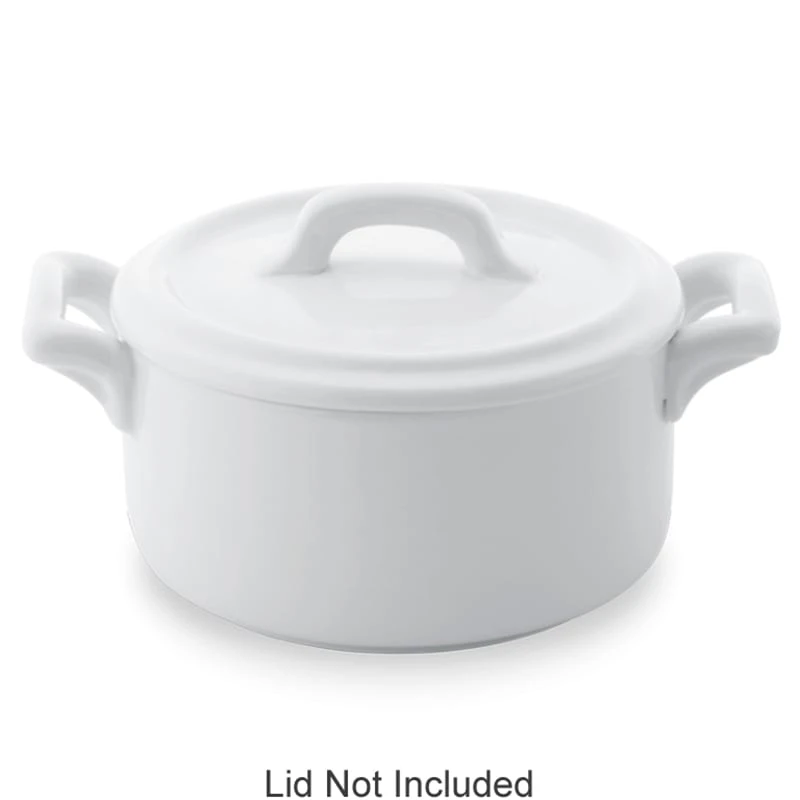 Bon Chef 1600002P White 9-1/2 Ounce Cocotte Baker Base - 36 / CS 3 Bon Chef 1600002P White 9-1/2 Ounce Cocotte Baker Base - 36 / CS