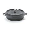G.E.T. CA-005-GR/BK Heiss Gray/Black 3 Quart Braiser Pan With Lid -Kitchen Cooking Equip Store 6100221