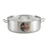 Winco SSLB-15 S/S 15 Quart Brazier With Cover -Kitchen Cooking Equip Store 6100940