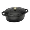 Rosenthal Paderno A1737033 Black Oval 6.75 Quart Dutch Oven With Lid -Kitchen Cooking Equip Store 6101731