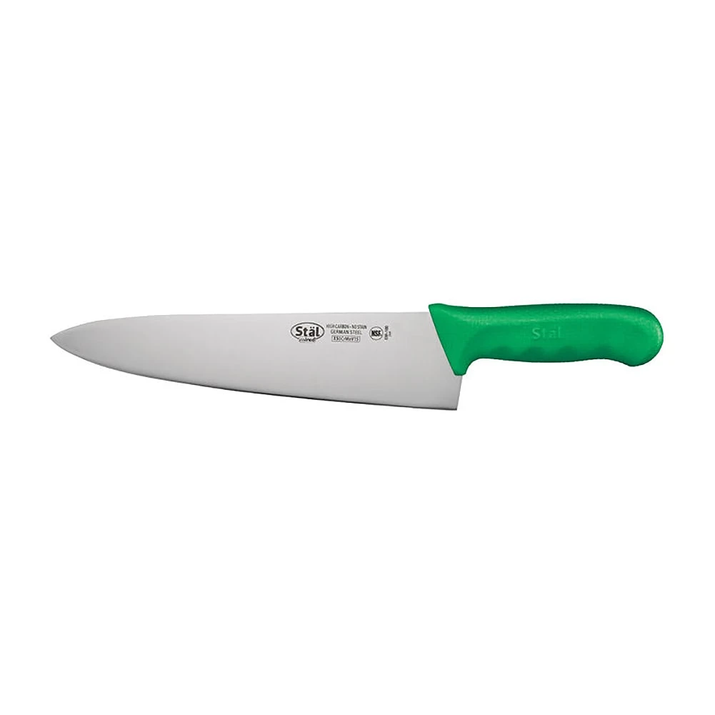 Winco KWP-100G Stal Green 10" Chef's Knife 3 Winco KWP-100G Stal Green 10" Chef's Knife