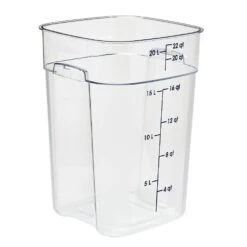 Cambro 22SFSPROCW135 FreshPro Clear 22 Quart Storage Container