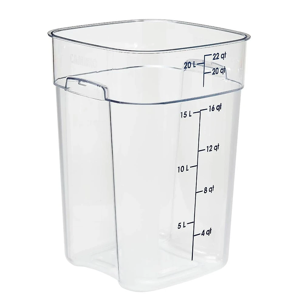 Cambro 22SFSPROCW135 FreshPro Clear 22 Quart Storage Container 3 Cambro 22SFSPROCW135 FreshPro Clear 22 Quart Storage Container
