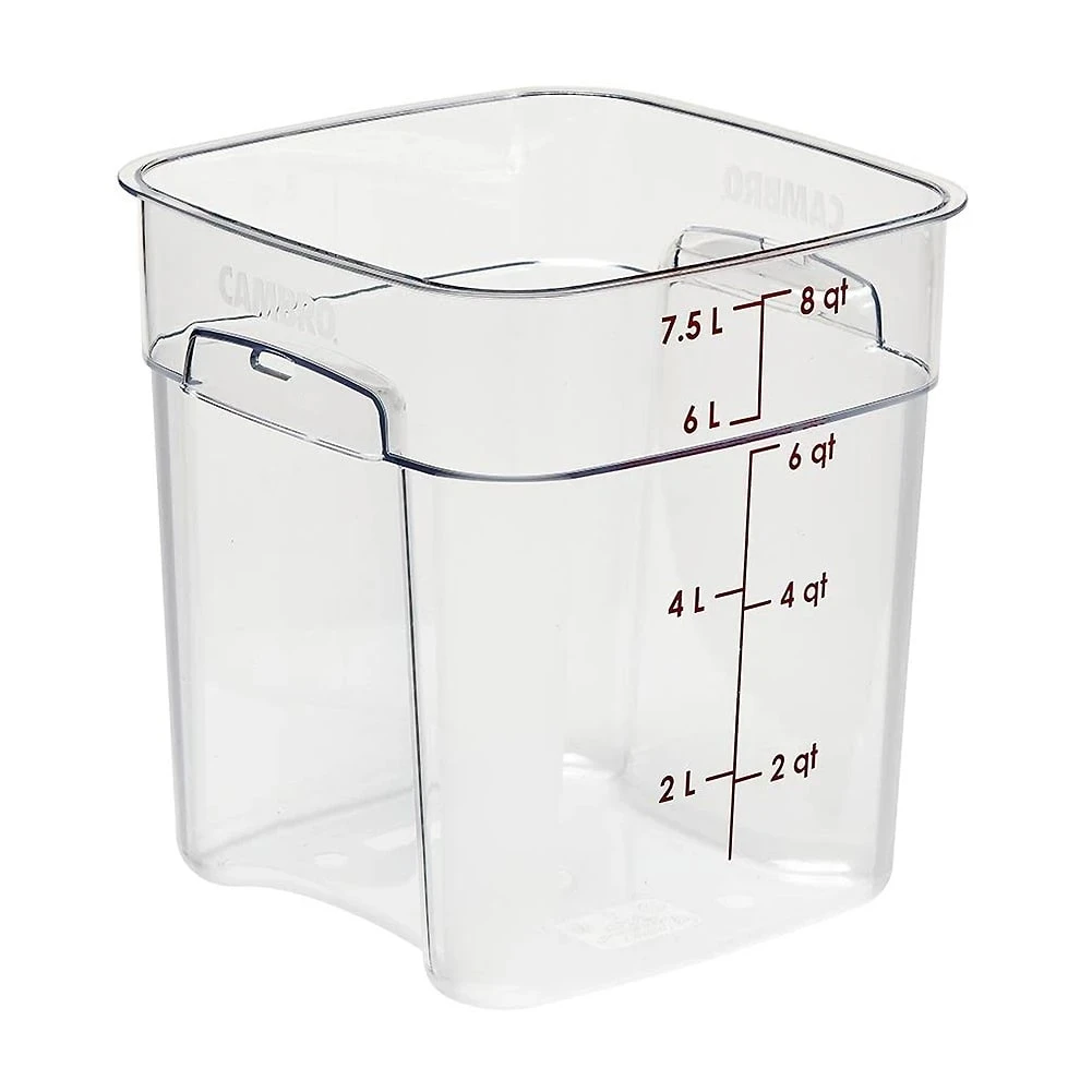 Cambro 8SFSPROCW135 FreshPro Clear 8 Quart Storage Container 3 Cambro 8SFSPROCW135 FreshPro Clear 8 Quart Storage Container